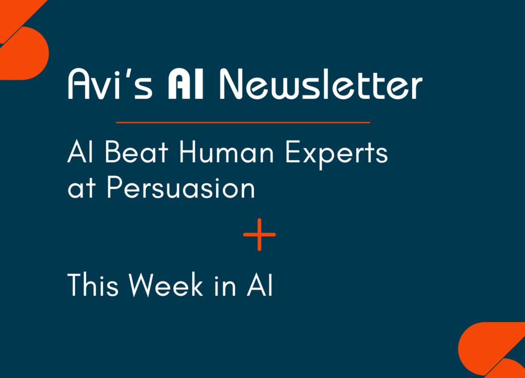 Image with the headline “AI Beats Human Experts at Persuasion